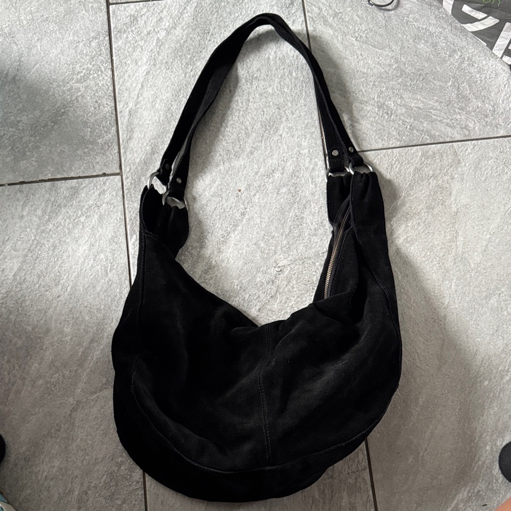 Free People Black Hobo Bag